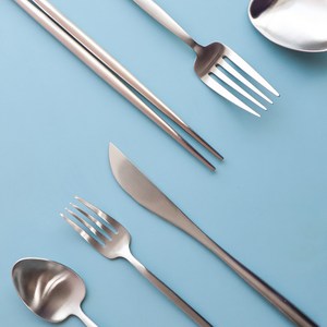 1+1 몬트 커트러리 스푼 수저 양식기세트 디저트포크, 1+1 티스푼, 매트실버, 2개