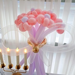 풍선꽃다발 완제품 꽃풍선 어버이날 스승의날 카네이션 프로포즈 웨딩촬영 생일소품 7송이, 1개, 퍼플데이지5송이