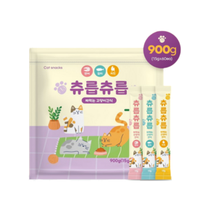 츄릅츄릅 짜먹는 츄르 고양이간식 60스틱 혼합팩 헤어볼케어, 연어+치킨+참치