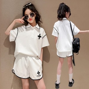 조이걸스 여아 여름 2024년 new summer Saint 블랙 화이트 PK 폴로티 반팔 티셔츠 스웨트 반바지 츄리닝 트레이닝 초중생 초등생 중등생 단체복