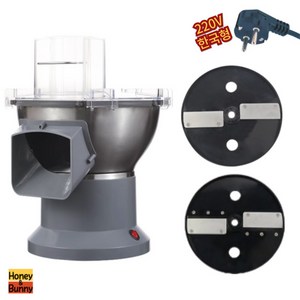 허니앤버니 야채 슬라이서 업소용 양파 다이싱 다지기 채칼 채써는기계 오토 만능 전동 자동, 슬라이스+채썰기용, 1개