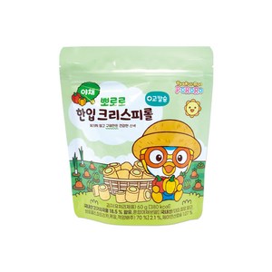 뽀로로 한입 크리스피롤 야채, 60g, 1개