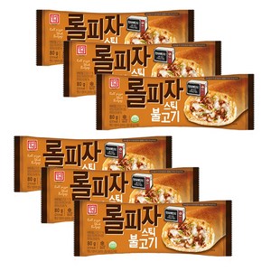 (6개묶음) 롤피자스틱 6종, (6개묶음) 롤피자 불고기
