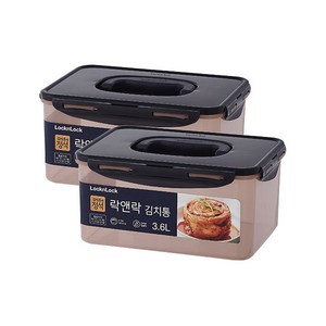 락앤락 뉴 김치통 정석 핑크, 2개, 3.6L