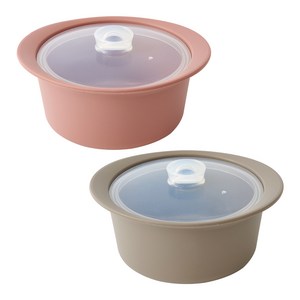 퍼기 이유식 멀티 찜기 520ml, 찜기 2종, 2개, 드라이로즈, 토프브라운