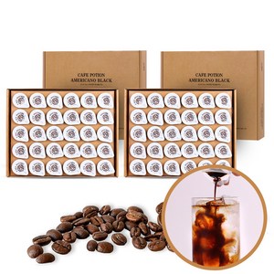 코엔에프 포션커피 액상커피 아이스 아메리카노 블랙 30개 x 2박스 캡슐커피 커피선물세트 일회용 홈카페 인스턴트커피