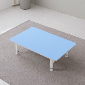 이반가구 1인~6인 접이식 5단쌍다리테이블 높이조절 좌식 밥상 교자상 집들이상 손님상 다용도 박세리 식탁 미우새 김준호, 1000x600, 스카이, 쌍다리5단화이트