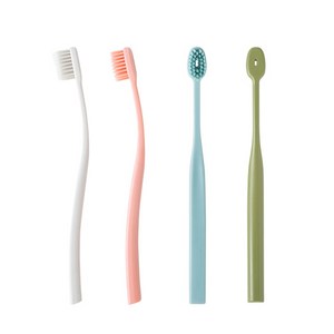 일본 사카베 브러시 어금니 뒤쪽까지 잘 닦이는 칫솔, 1세트, 4개입