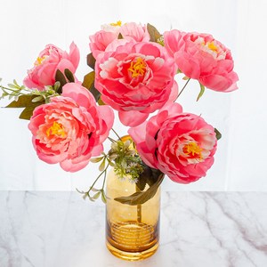 할메이드 생화같은 작약 조화 꽃 hf03 모란 2p, hf03 모란 2p 핑크, 2개