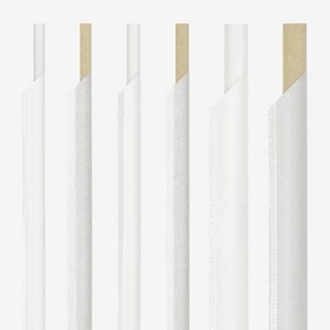 나우스팩 화이트 크라프트 종이빨대 개별포장형 (100개) - 6mm 7mm 12mm, 화이트 6mm 개별포장 (100개), 1개, 100개