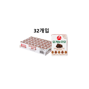 서울우유 유기농 멸균 초코우유, 120ml, 32개
