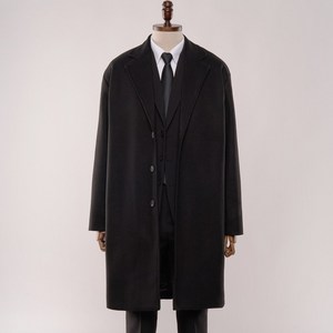 팀스핏 남성용 M~3XL 4컬러 겨울 울 오버핏 싱글코트 빅사이즈