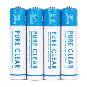 퓨어클리어 AAA 950mAh 4알 케이스포함 충전지 건전지 배터리, 1개
