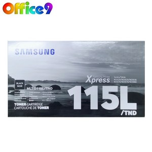 삼성 정품토너 MLT-D115L 검정 SL-M2670FN SL-M2870FW SL-M2620, 1개, 검정색