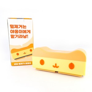 나마스펫 반려동물 반영구 돌돌이 털제거기, 치즈냥 (오렌지), 1개