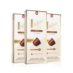 비토리아 커피 캡슐 라떼 네스프레소 호환, 라떼 10개입 x 3박스, 5.2g, 3개, 10개입