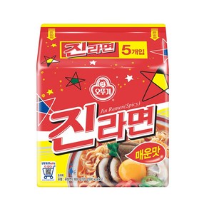 오뚜기 진라면 매운맛, 5개