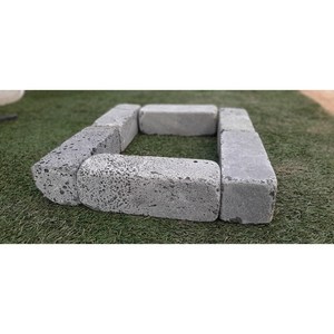 [레드조경] 현무암 디딤석 화강석 담장석 메주석 몽돌 자연석 경계석 화단만들기 전원주택꾸미기 정원석 마당꾸미기 테라스꾸미기 옥상조경 판석 현무암 벽돌, 145개, 145개