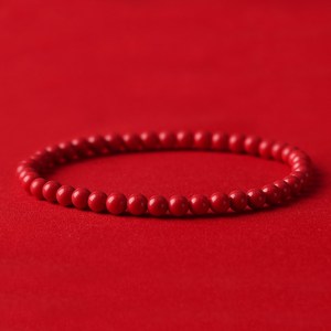 진주모아 특AA 좋은기운을 주는 경면주사 팔찌 염주