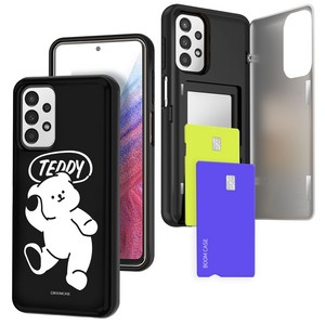 갤럭시 A52S (A528) 간편 자석 카드2장수납 도어범퍼케이스