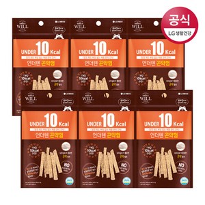시리우스 윌 애견간식 언더텐 곤약껌 20g x 6팩, 단품