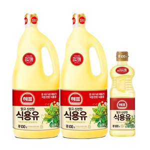 해표 식용유 1.8L x 2개 + 식용유 500ml x 1개