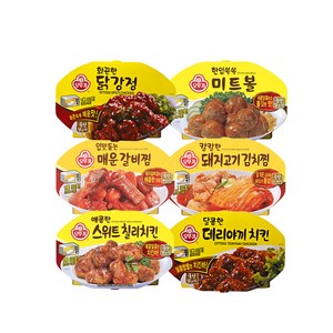 오뚜기 렌지용 간편반찬 X 4개 (6종/택 1), 04. 화끈한 닭강정_렌지 X 4개, 180g