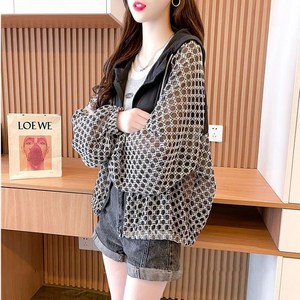 쩐쿠 여름 시스루 자외선차단 긴소매 후드 집업 점퍼 Z243