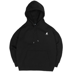 플라바 베이직 로고 후드티 남자 여자 오버핏 기모 후드 티셔츠