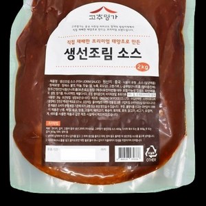 생선조림 소스 2kg 고추명가, 1, 쿠팡 본상품선택