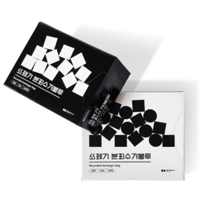 [대한잡화점] 딱 맞는 생활 분리수거봉투 배접형 60리터 100리터 (사이즈 선택), 검정, 50개, 100L