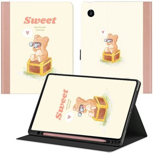 태블리 갤럭시탭S6 라이트 Lite 케이스 P610 P615, SWEET