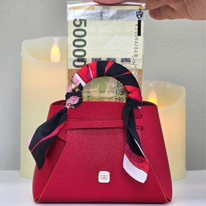 클라르떼 부모님 용돈 선물 용돈박스 가방, 레드