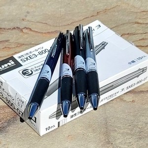 오너클랜 유니 제트스트림 0.7mm 고급 3색볼펜/멀티펜 1타 10개[WB1DAD9], 블랙, 본상품선택