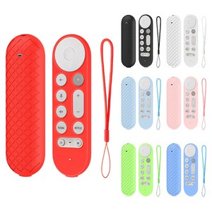 구글 TV 스트리머 4K 리모컨 커버, 핑크