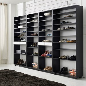 굿데이1800 오픈형신발장 / 현관신발장, 굿데이1800_600, 블랙