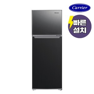 캐리어 클라윈드 소형 냉장고 CRFTD182BDE 182L 방문설치, 블랙 메탈, CRF-TD182BDE