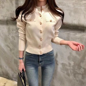 ZENCY 젠시 골디버튼 여성가디건자켓