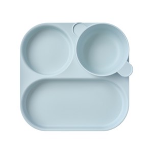 바망바망 3구 식판 + 국그릇 세트, 1개, 블루