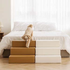 리포소펫 논슬립 펫스텝 강아지계단 폴딩, 브라운, 1개