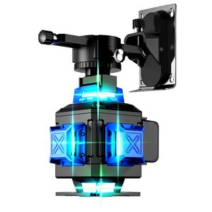 유니블랙 4D 그린 레이저레벨기 수평기, 4D 16라인 풀세트, 1개