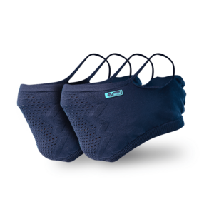 아쿠아 자전거 마스크 숏타입 2개, 네이비