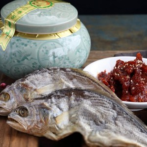 [그린영광굴비] 천년초 고추장굴비도자기1호(500g*2개) 선물용, 단품