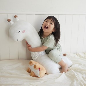 자암 쿨라마 듀라론 유아 아기 냉감바디필로우 뒤집기방지 쿠션, 라마 냉감 바디필로우