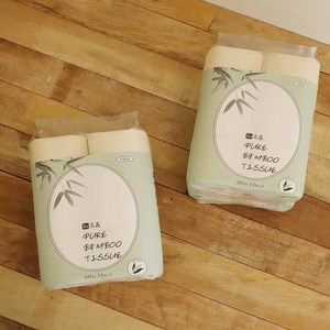 휴홈 먼지없는 퓨어 대나무 화장지 3겹 30M, 2개, 12개입