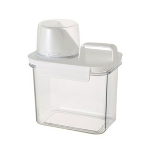 까마느 세제 소분 용기 분말 액체 플라스틱 보관, 손잡이형 1.1L