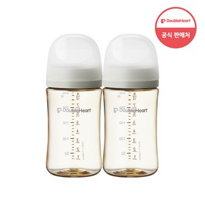 더블하트 모유실감 3세대 트윈팩 240ml 블루밍가든, PPSU 오후의베이지, 6개