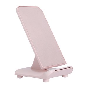 VARA SSUM 패브릭 15W 초고속 무선충전기, 핑크[EX381], 1개