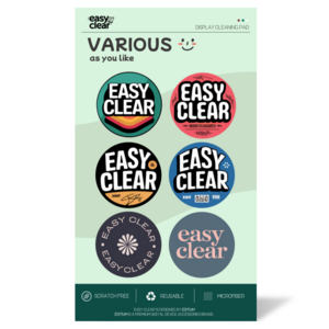 [이지클리어] 휴대폰 테블릿 극세사 액정클리너 6개입, 1개, Various