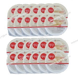 예이니식품 CJ 햇반 큰공기300g 12개+중간공기200g 12개(총24개), 200g, 1세트